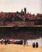 VERMEER VAN DELFT, Jan View of Delft (detail) est oil painting